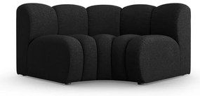 Antracitový ženilkový modul pohovky (variabilný roh) Lupine – Micadoni