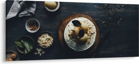 Obraz dezertu na stole (120x50 cm)