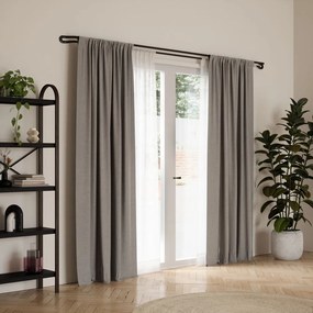 Oceľová roztiahnuteľná garniža 107 - 305 cm Midnight - Umbra