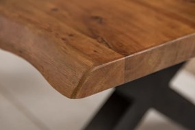 Dizajnový konferenčný stolík Massive X, 110 cm, akácia Honey