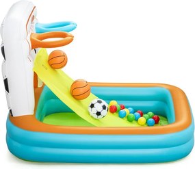 LEAN 3v1 Nafukovací bazénik s loptami 120x107x84 cm