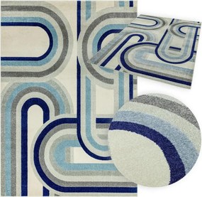 Koberec Nova NV30 Retro modrý