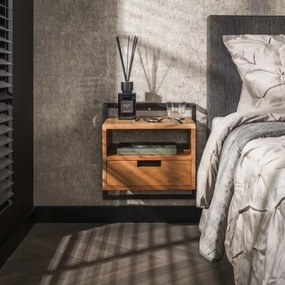 Nočný stolík 25-96 Air Drevo Acacia  - Komfort-nábytok