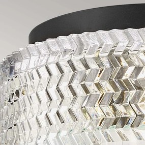 Hinkley HK-ELLE-F-S-BK - Stropné svietidlo 2xE27/60W/230V pr. 30,5 cm čierna