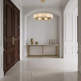 Toolight Toolight, LED stropné svietidlo 50cm, 27W, diaľkové ovládanie, APP1801-CP, zlatá matná-imitácia kameňa, OSW-05979