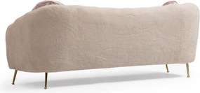 Třímístná pohovka Istiridye I 215 cm béžová