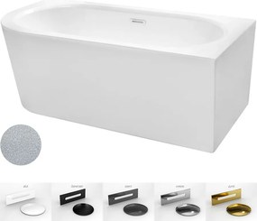 Besco Akrylátová voľne stojaca vaňa Avita A-Line Glam S CC/SP 150x75 (160x75, 170x75), s prepadom BESCO-Typ výpuste: Alcaplast Click-Clack so štrbino…