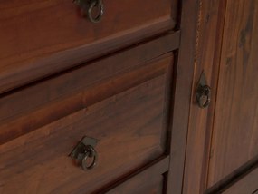 furniture-nabytek.cz - Masívna komoda Catana z borovice, lakovaná, hnedá – 170×50×90 cm
