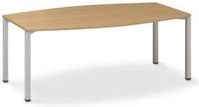 Konferenčný stôl ProOffice 80/110 x 200 x 74,2 cm, buk