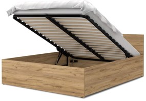 Manželská posteľ s úložným priestorom Dolly - dub craft Rozmer: 160x200