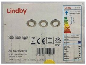 Lindby Lindby - SADA 3x LED Podhľadové svietidlo ANDREJ LED/4W/230V LW1511