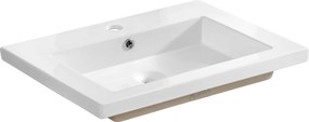 Comad Nábytkové keramické umývadlo UM-8070 SPIRIT 60, 61x46 cm, biela lesklá