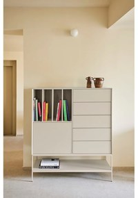 Čierna skrinka 120x140x45 cm Platt – Teulat