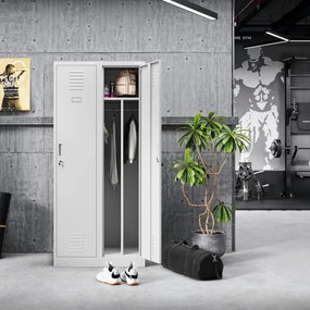 Kovová pracovná skriňa KACPER 1 Plus 400 x 1800 x 500 mm