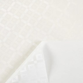 PVC obrus Biele vzorované kocky PV-130 - metráž š. 140 cm