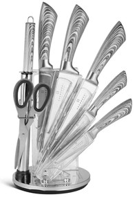 WELLHOX 8 dielna sada nožov v otočnom stojane