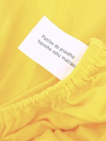 Jersey plachta Classic 120 x 200 cm – žltá