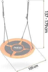 Neo-Sport Swingo 100 cm hojdačka bocianie hniezdo