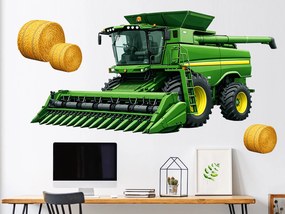 Kombajn textilní prelepiteľná nálepka na stenu hárok 46 x 23 cm