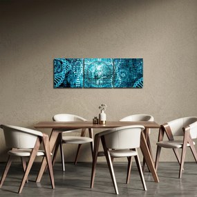 Obraz - Genetika (s hodinami) (90x30 cm)