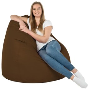 Sedací vak SAKO hnedý ekokoža