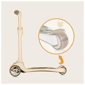 Lionelo - Detská kolobežka 2v1 FRANKY biela/béžová