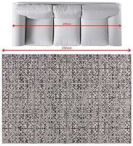 Koberec Breeze beige/charcoal grey 160x230cm