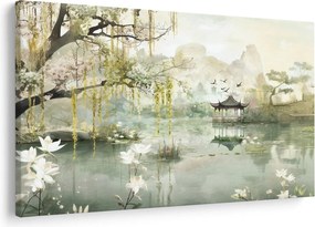 Obraz - Čínske jazero (90x60 cm)