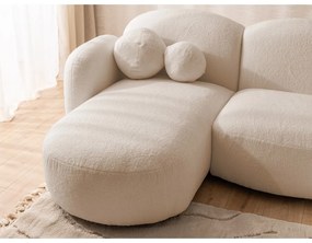 Svetlohnedá rohová pohovka z textílie buklé (do tvaru "U") Orbit – Ropez