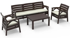 Záhradná sada Santana 5 hnedá