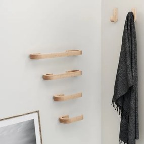 Gedy - Nástenný vešiak na uteráky HIMALAYA 7x40 cm bambus/hnedá