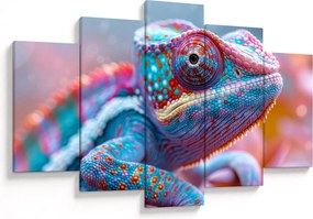 Obraz - Sfarbený chameleón (150x105 cm)