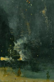 Umelecká tlač Nocturne in Black & Gold (The Fallen Rocket) - James McNeill Whistler, (26.7 x 40 cm)