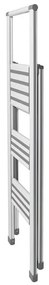 Biele skladacie schodíky Wenko Ladder Alu, 127 cm