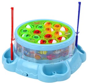 LEAN TOYS Hra Rybolov s udicami - modrá