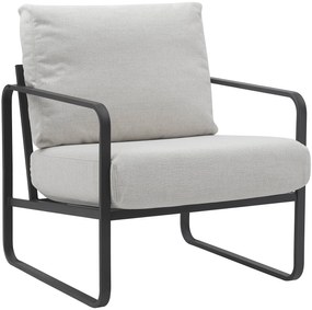 Design-Shop Kreslo Manea - látka / kov - Krémová