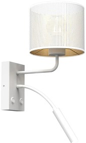 Luminex Nástenná lampa LOFT SHADE 1xE27/60W+1xG9/8W/230V biela/zlatá LU5260