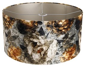 Zamatový tienidlo na lampu s kvetinovým vzorom 50/50/25