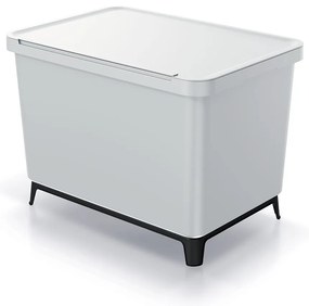 Odpadkový kôš, 2 x 23 l, svetlo sivá