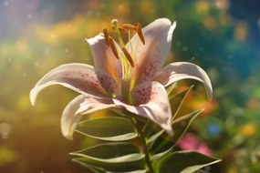 Obraz nádherný kvet s retro nádychom - 120x80
