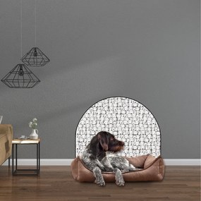 120x96cm Ochranná textilná nálepka na stenu - Oblúk - Psy Veľkosť: 83x60cm, Motív: bez mena