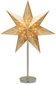 SATURNUS Svetelná dekorácia hviezda, 55 cm, zlatá