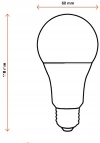 10x LED žiarovka ecoPLANET - E27 - A60 - 15W - 1500Lm - teplá biela