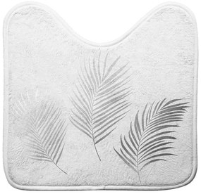 Biela/v striebornej farbe WC kúpeľňová predložka 45x45 cm Orbella – douceur d'intérieur