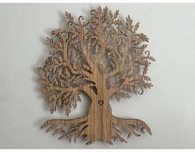 Li-Go 5747/DUB2 - LED nástenná dekorácia LED/10W/230V 45x55 cm dub