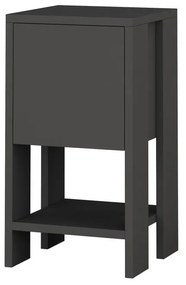 Antracitovosivý nočný stolík Ema