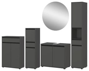 Antracitová kúpeľňová zostava Lemont – Germania