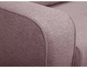 Svetloružová rozkladacia pohovka 160 cm Come – Bobochic Paris