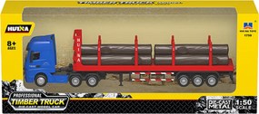 Nákladné auto Wood Transport Metal Huina 1:50 Red
