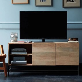 furniture-nabytek.cz - Stolík pod tv z masívu mango 130x60x45